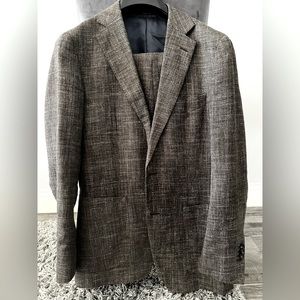 Brown wool/silk/linen suit by Suit Supply